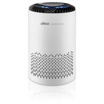 Purificador de Aire Ufesa Comfort 650 con Filtro HEPA, CADR 65m³/h, Cobertura ≤10 m², 3 Velocidades, Silencioso ≤55dB, Temporizador 4-8