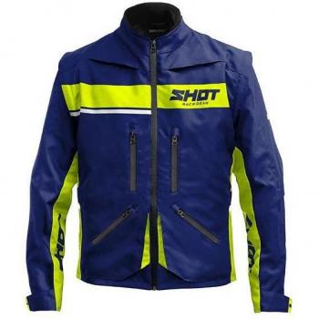 Chaqueta de Enduro Shot Contact Assault 2.0 Azul-Amarillo Neón
