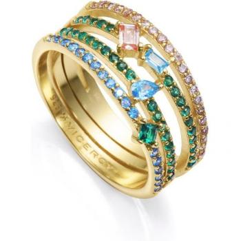 Anillo Viceroy Elegant múltiple con circonitas de colores