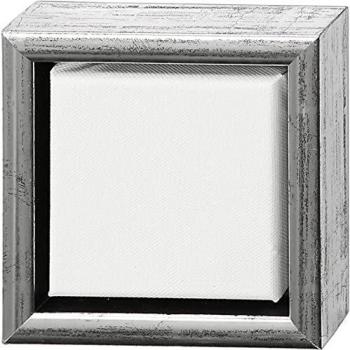 Lienzo con marco de madera, tamaño 10x10 cm, grosor 3 cm, 360 g, 1 pieza