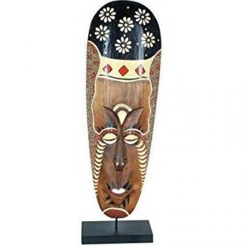 SIGRIS Decor and Go Mascara Figuras de Africanas Material Principal Madera DG15755