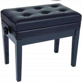 Kinsman KPB10BK Deluxe Adjustable Piano Bench with Storage - Black
