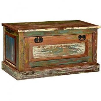 vidaXL Shoe Storage Bench Solid Reclaimed Wood