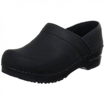 Sanita Original-Prof.Lisbeth closed Professional Oil - Zuecos de cuero para mujer, color negro, talla 37