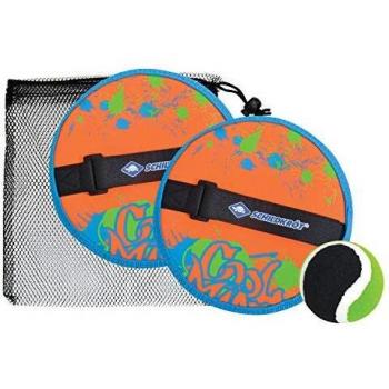 Schildkröt Juego de Captura Neopreno, 2 Receptores de Mano Ajustables, 1 Pelota