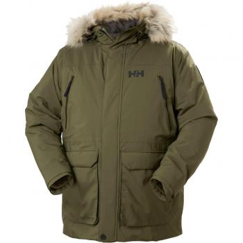 Helly Hansen Men's Reine Waterproof Breathable Parka Jacket, Olive Green, XXL