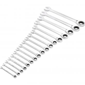 Draper Hi-Torq 17 Piece Metric Ratchet Combination Spanner Set