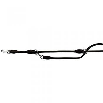 TRIXIE Ramal Active cosido redondeado, S-M, 2.00 m/ø8 mm, Negro, Perro