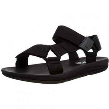 CAMPER Match Sandals for Men in Black (Size 45) made of Cotton Fabric