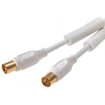 Cable de antena coaxial hembra a macho marca Vivanco