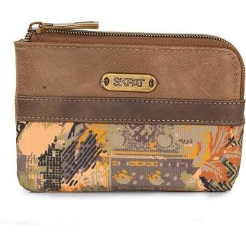 SKPAT - Cartera Monedero Florencia para Mujer con Protección RFID, Color Marrón, Cierre de Cremallera, Piel Sintética, Modelo 312707
