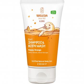 Weleda Oat Replenishing Shampoo, Weleda Millet Nourishing Shampoo, Weleda Kids 2in1 Shampoo & Body Wash - Happy Orange