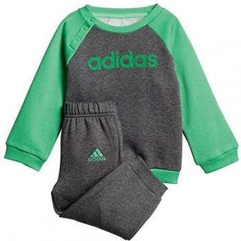 adidas I Lin FL Pantalón de Chándal, Niños, Gris/Verde
