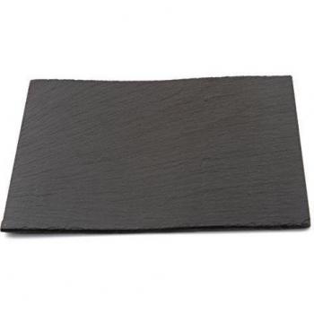 Jocca 1672 - Set de 2 platos de pizarra, 30 x 20 cm, color negro