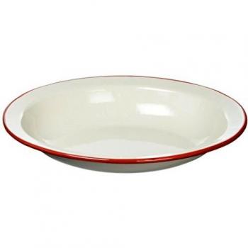 IBILI Bandeja Ovalada (32 x 25 cm), Color Burdeos, Porcelana, Blanco, Talla única