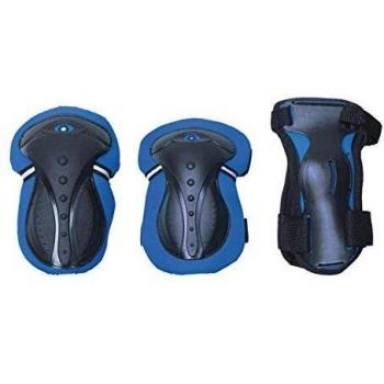 Junior Protective Pad Set (XXS) - Blue Elbow, Knee, and Wrist Pads