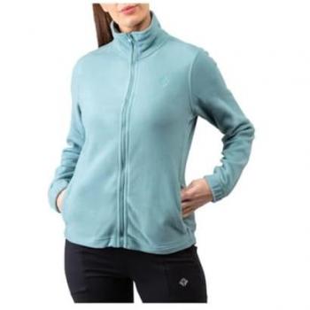 Chaqueta Polar Mujer Alphadventure Invierno Verde Agua Cremallera Bisuecia