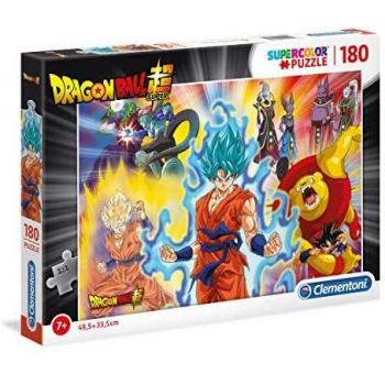 Clementoni- Supercolor Puzzle-Dragon Ball Super-180 Piezas, Multicolor