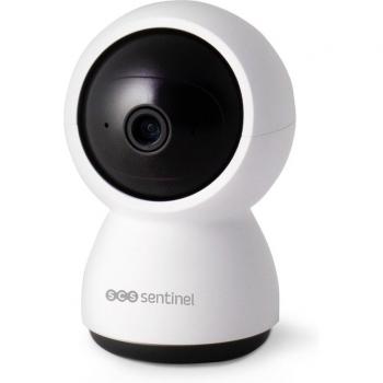 Videocámara de Vigilancia SCS SENTINEL CamFirst - Cámara Interior Rotatoria, resolución HD, visión nocturna, conectividad Wi-Fi, detección de movimiento, audio bidireccional, control remoto a través de aplicación móvil