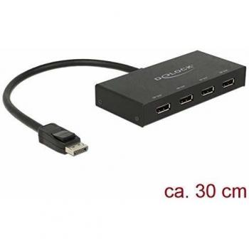 Divisor DisplayPort 1.2 de 1 entrada a 4 salidas 4K - Delock 87694