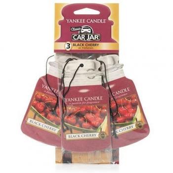 Difusor de Papel Aromatizante para Auto Yankee Candle Cereza Negra - 3 Piezas
