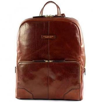 The Bridge Vespucci Leather Laptop Backpack - Brown, 41 cm