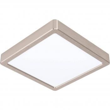 Lámpara de Techo LED Fueva-Z 21x21 cm Níquel, Control App y Voz, Dimmable, IP44
