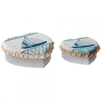 Caja-Joyero Fíjalo Set 2 Cartón Poliéster 19x10x7
