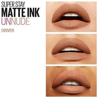 Lápiz Labial Maybelline SuperStay Matte Ink 55 Driver - Edición Especial con Lentejuelas