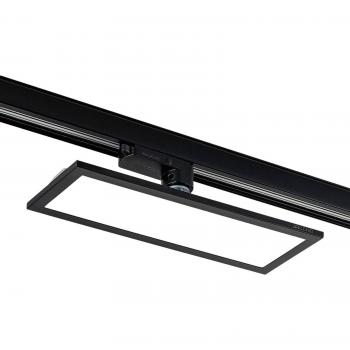 Arcchio Hairis panel LED trifásico negro 3000 K, tipo de producto: foco para sistema de riel, características: moderno, color negro, material plástico, 1 llama