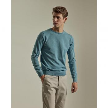 PuroEGO Jersey Hombre Cuello Redondo Porcelana