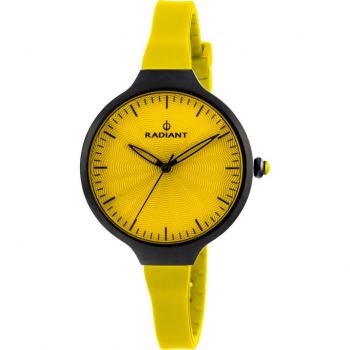 Radiant Reloj Mujer Analógico Cuarzo con Correa de Caucho RA336613, Diámetro de 36 mm