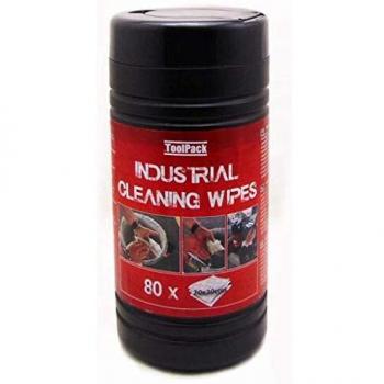 Toolpack Toallitas desinfectantes, Polyester, Negro, 20x30cm