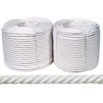 Cuerda blanca trenzada de nylon de 20mm resistente y duradera