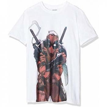 Marvel Camiseta Manga Corta Deadpool Character Blanco 2XL