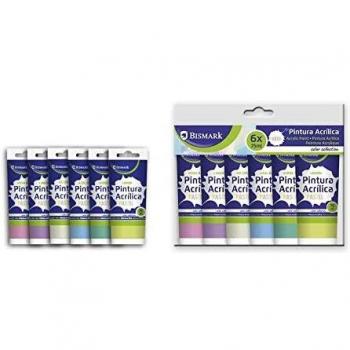 Set de 6 colores Pastel Pintura Acrílica 75 ml