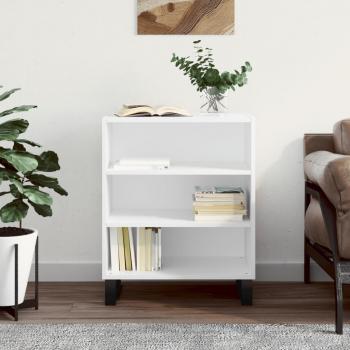 Aparador de madera de ingeniería 57x35x70 cm, mueble de almacenaje de salón, buffet para salón, armario auxiliar, armario de almacenamiento en color blanco