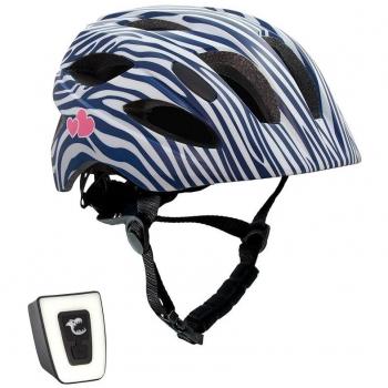 Casco de Bicicleta Crazy Safety Zebra - Negro/Blanco