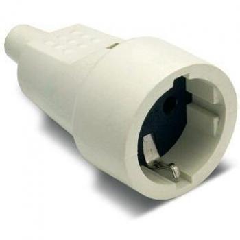 BASE MOVIL TT PVC GOMA 16A-250V BLANCO