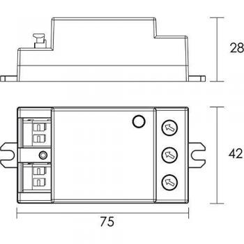 Sensor de Movimiento KapegoLED MD1200, Blanco, 220-240V AC/50-60Hz, 1200W