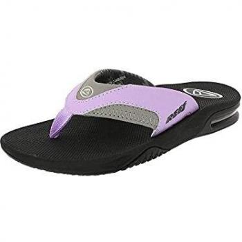 Reef Women's Fanning Sandals Grey/Purple Size 8