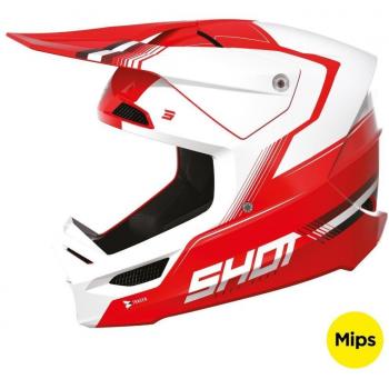 Casco de Cross Shot Race Gear Tracer Mips® Rojo
