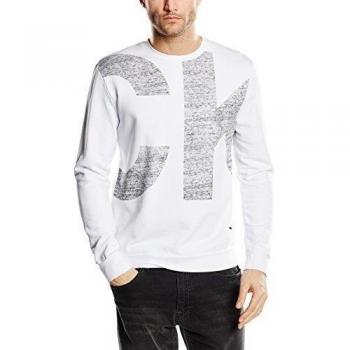 Calvin Klein Jikso Cn Hknit L/S - Jersey para hombre, color bright white-pt, talla L