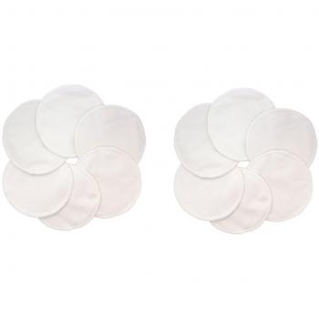 Protector Para Lactancia Lavables De Bambú - Paquete de 12 - Naturales