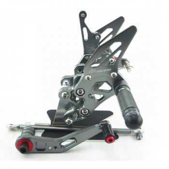 CNC ajustable rearsets SUZUKI pie Resto Estribera para SUZUKI GSXR 600 750 2006 2007 2008 2009 2010 GREY COLOR
