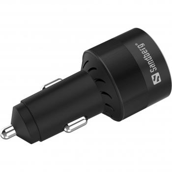 Cargador de Coche 3 en 1 130W USB-C PD Sandberg