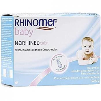 Rhinomer Baby, Narhinel Comfort Disposable Soft Refills for Better Fit Baby Nose with Absorbent Filter x 10