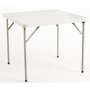 Mesa Plegable Cuadrada Blanca Utika 87x87 cm