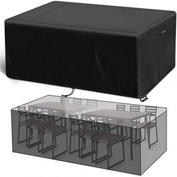 Viewee Funda para Muebles de Jardín, 200x160x70cm, 420D Tela Oxford Revestimiento de PU, Cubierta de Exterior Funda Protectorar Impermeable, Anti-UV a Prueba de Viento, Lluvia y Nieve