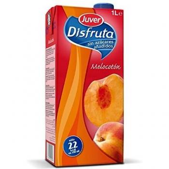 Bebida refrescantesin azúcar melocoton 1l juver